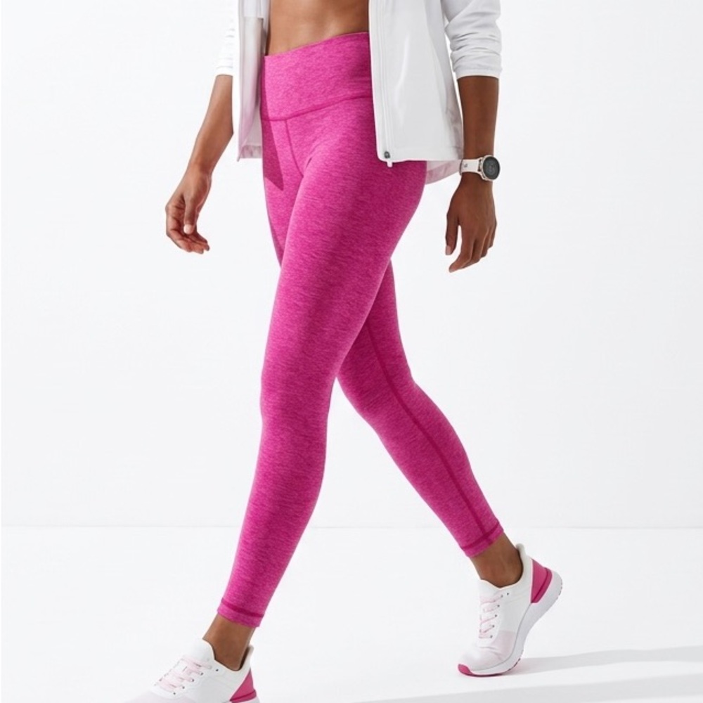 Lululemon Wunder Under Pant High Rise Heathered Jewelled Magenta Pink 4